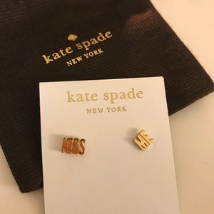 Kate Spade ♠️ Cute KISS ME earring